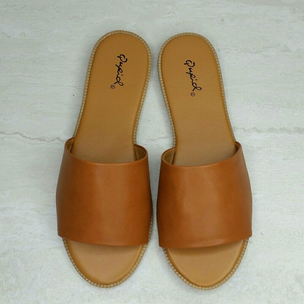 TAN Slip-on Slide Sandal NEW - Picture 6 of 6